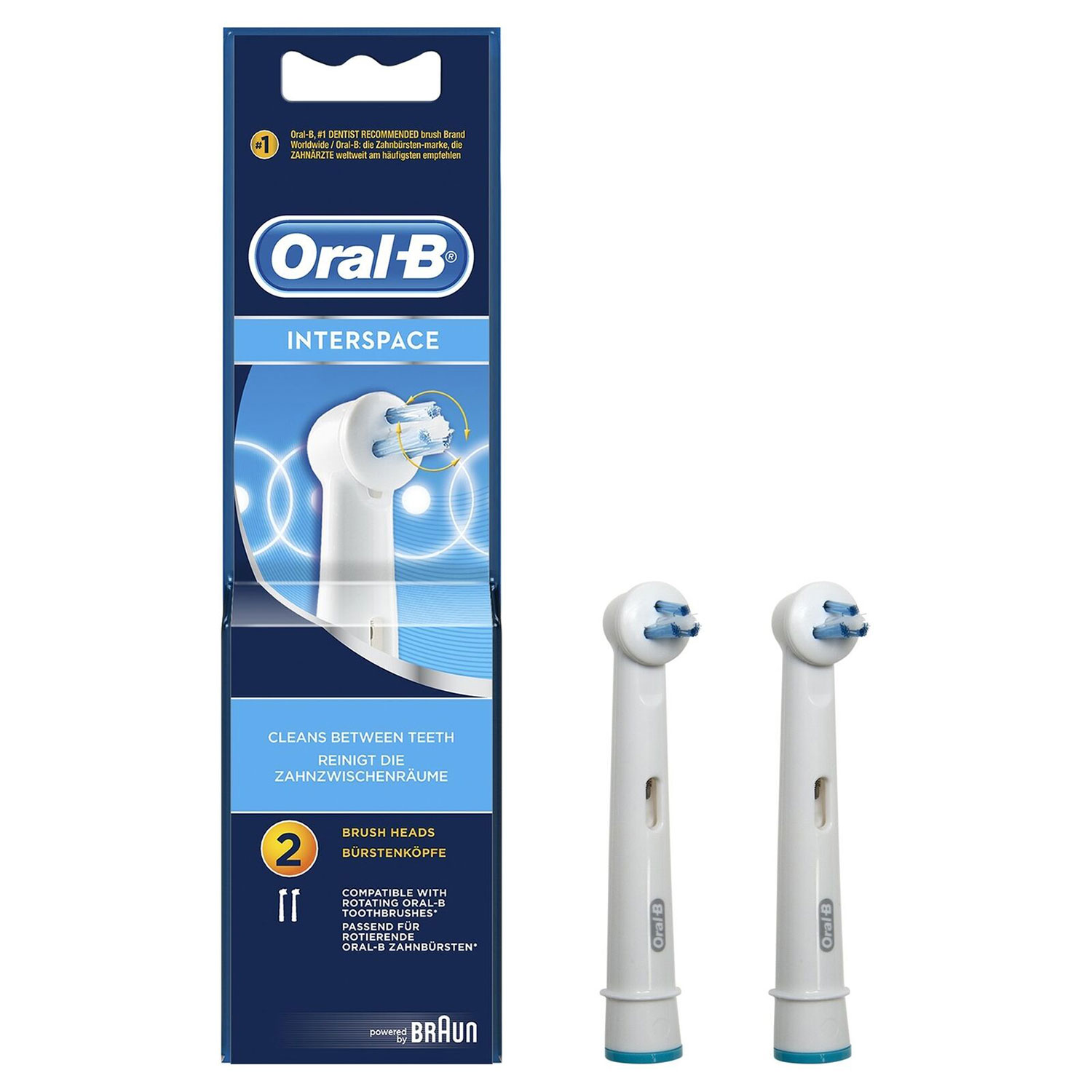 Oral-B Interspace-Bürstenköpfe für Interspaces 2 Stk.