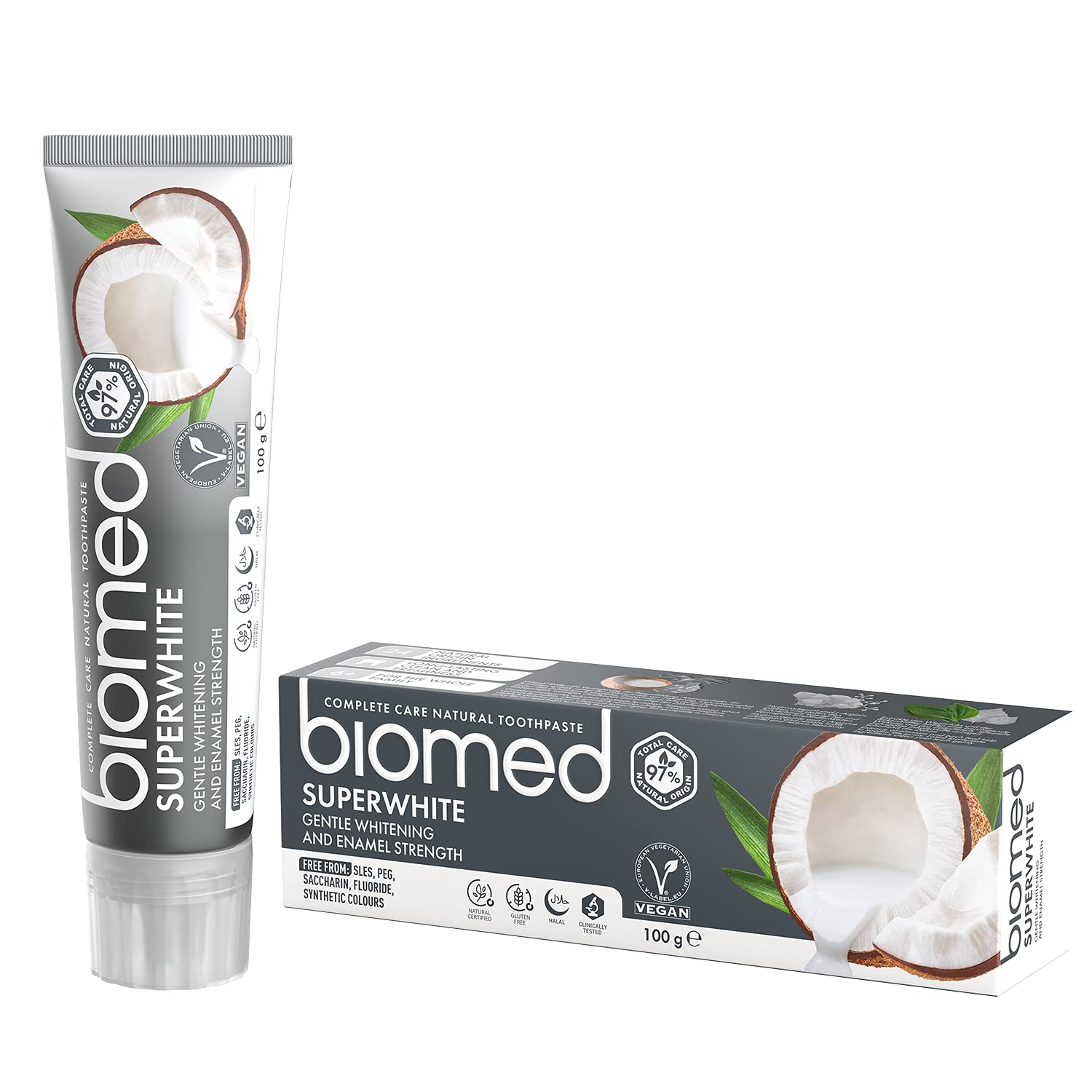 Biomed Superwhite Hydroxyapatit Zahnpasta ohne Fluorid 100g