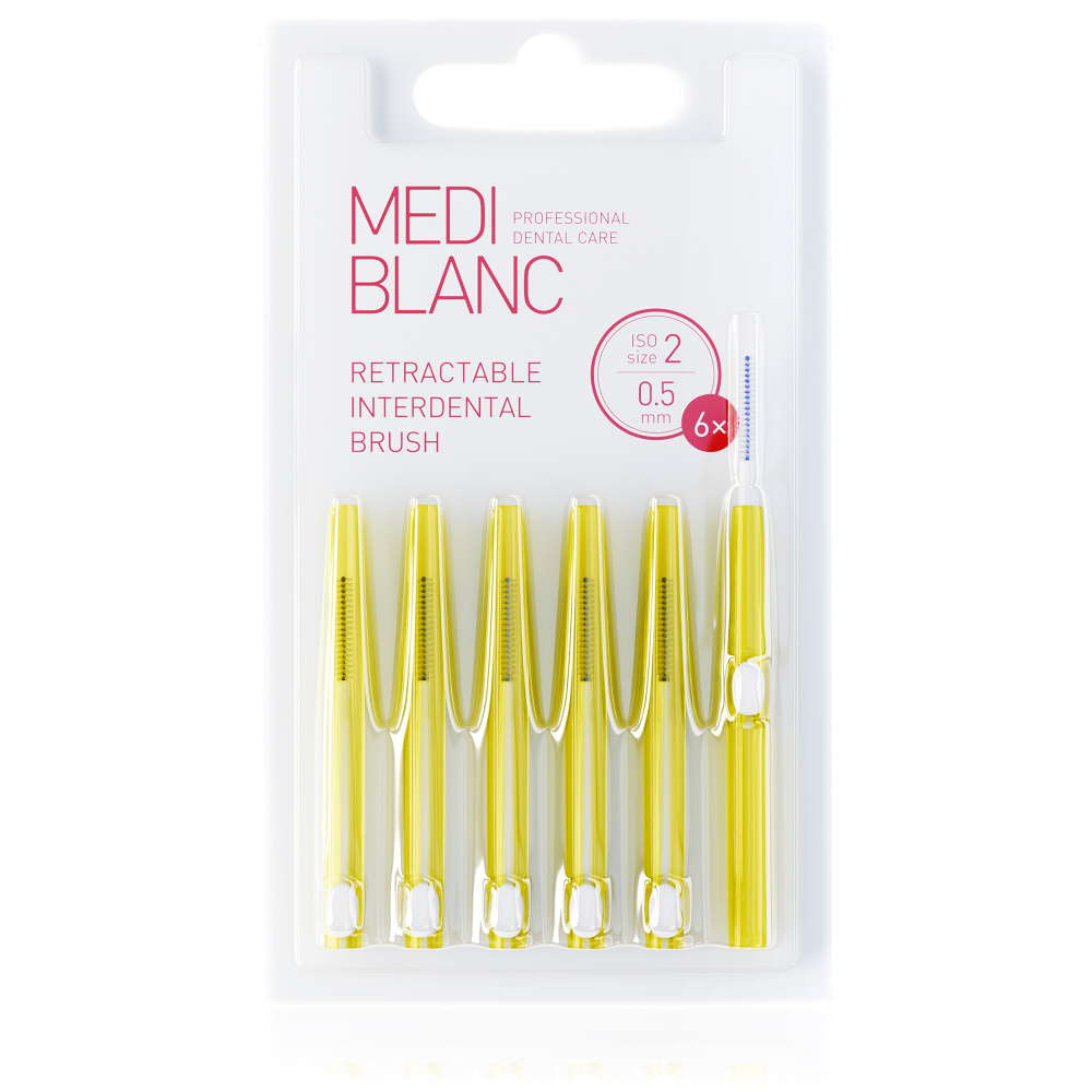 Mediblanc Interdentalbürsten 0.5 mm ISO Größe 2 (6 St.)