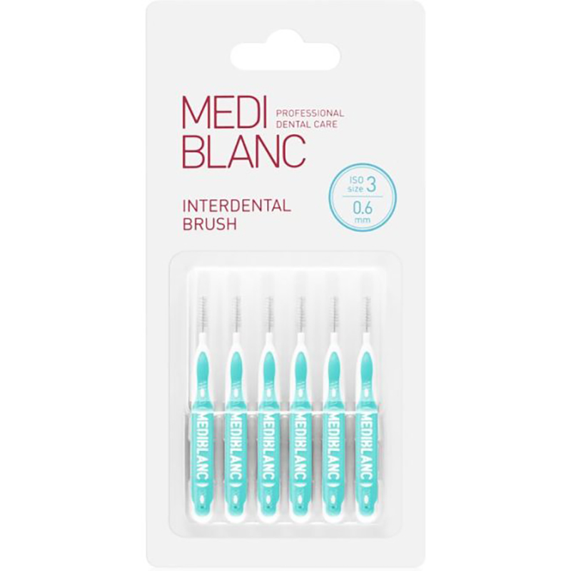 Mediblanc Interdental Brush Interdentalbürsten 0.6 mm ISO 3 (6 St.)