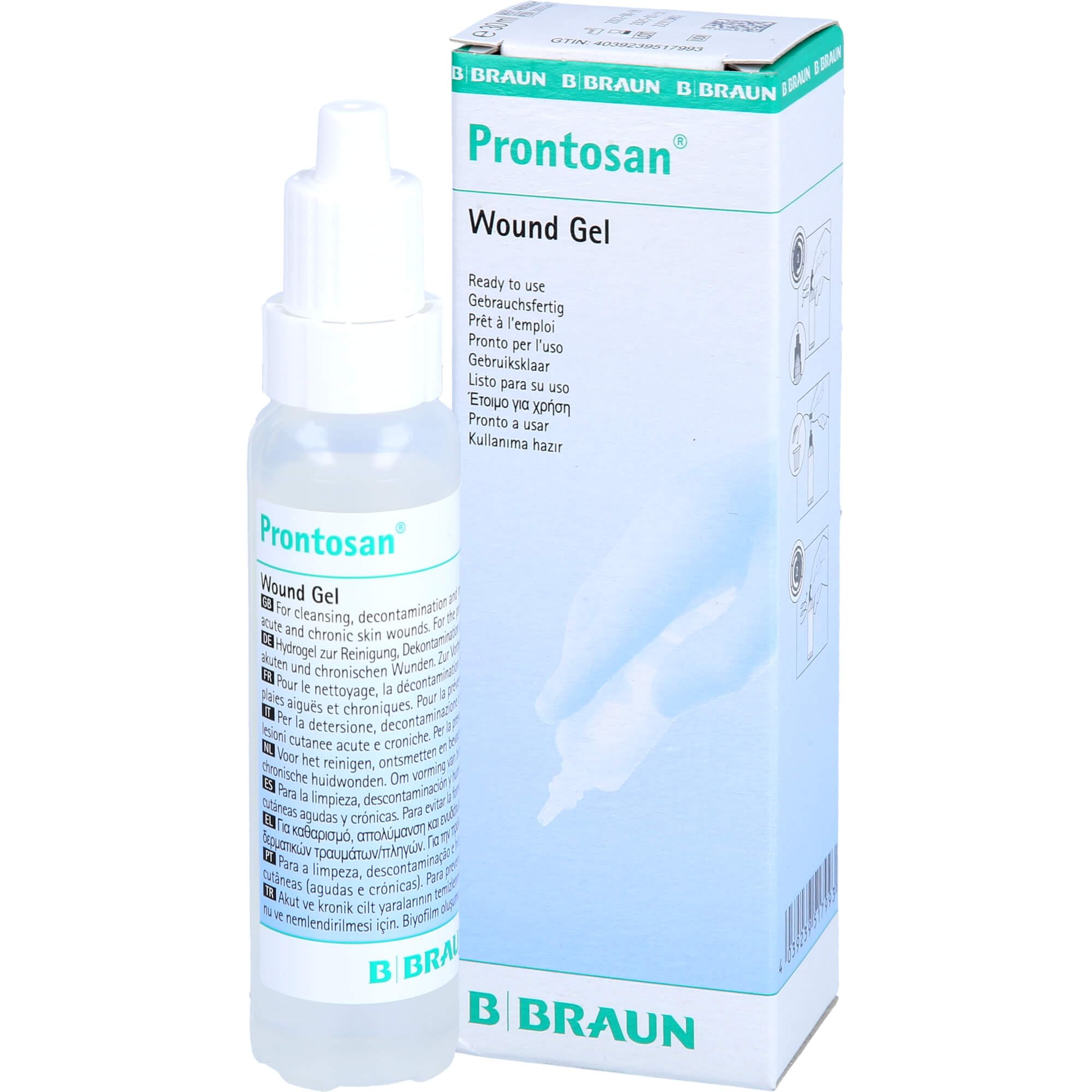 Prontosan Wound Gel sårgel til akutte og kroniske sår (30 ml) - Sårpleje - Plastre + Bandager
