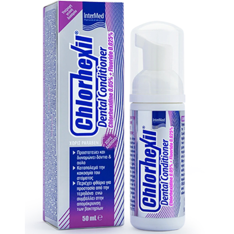 InterMed Chlorhexil Dental Conditioner mundskum med chlorhexidin og fluor (50 ml) - Chlorhexil Mundskyl