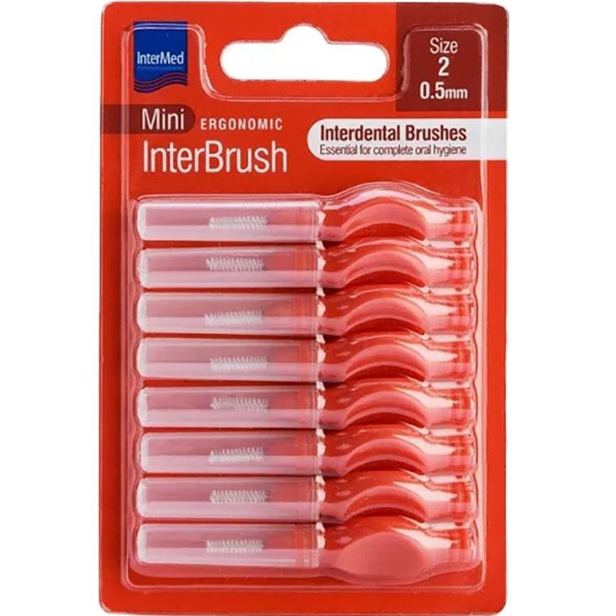 InterMed Mini Ergonomic InterBrush Size 2 Interdentalbürsten 0.5 mm (8 St.)