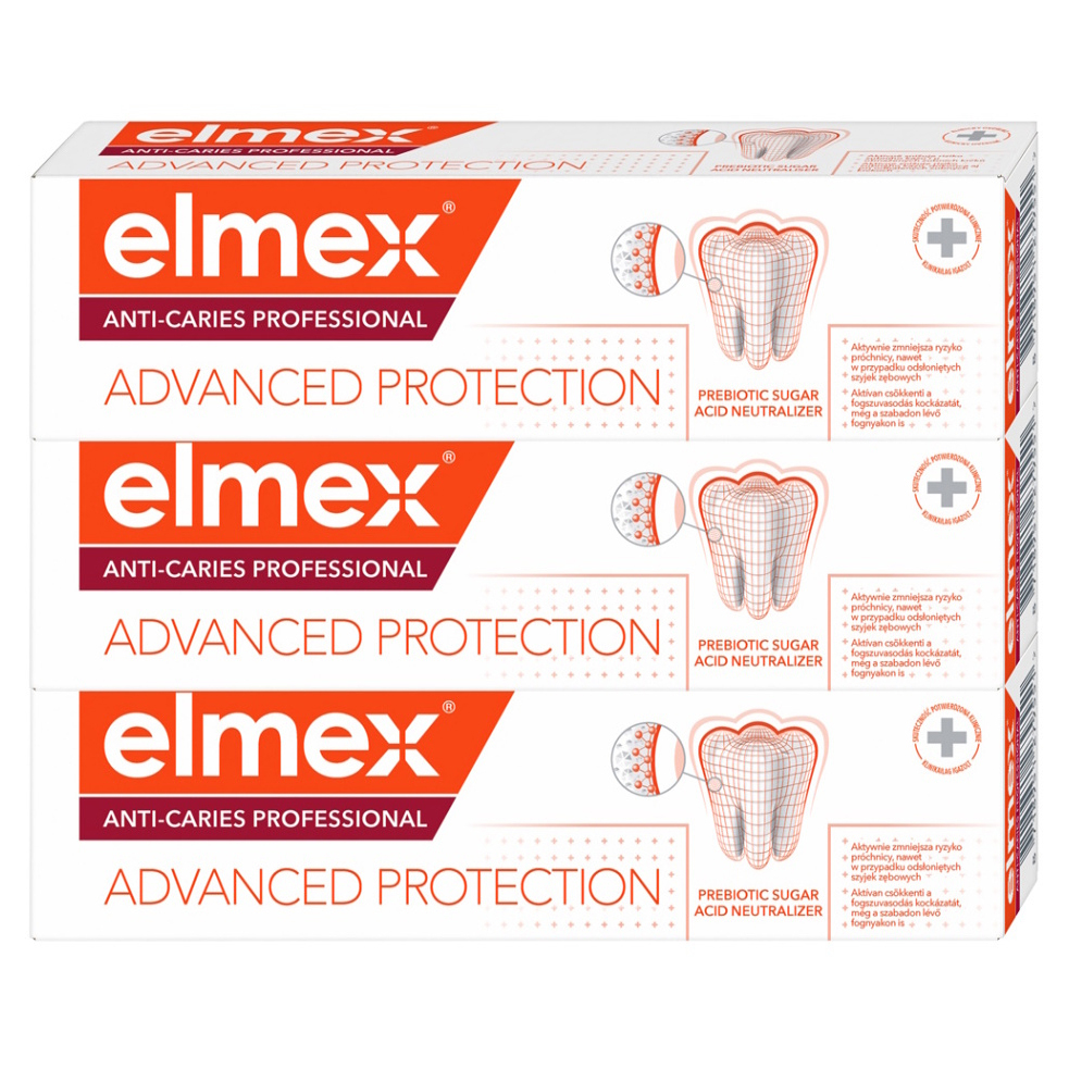 Elmex Anti-Caries Professional Advanced Protection tandpasta (3 x 75 ml) - Elmex tandpasta