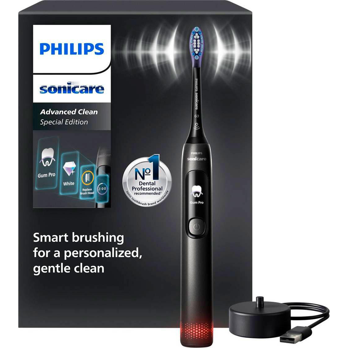 Philips Sonicare Advanced CleanSonisk elektrisk tandbørste Sort - Philips Sonicare Eltandbørster
