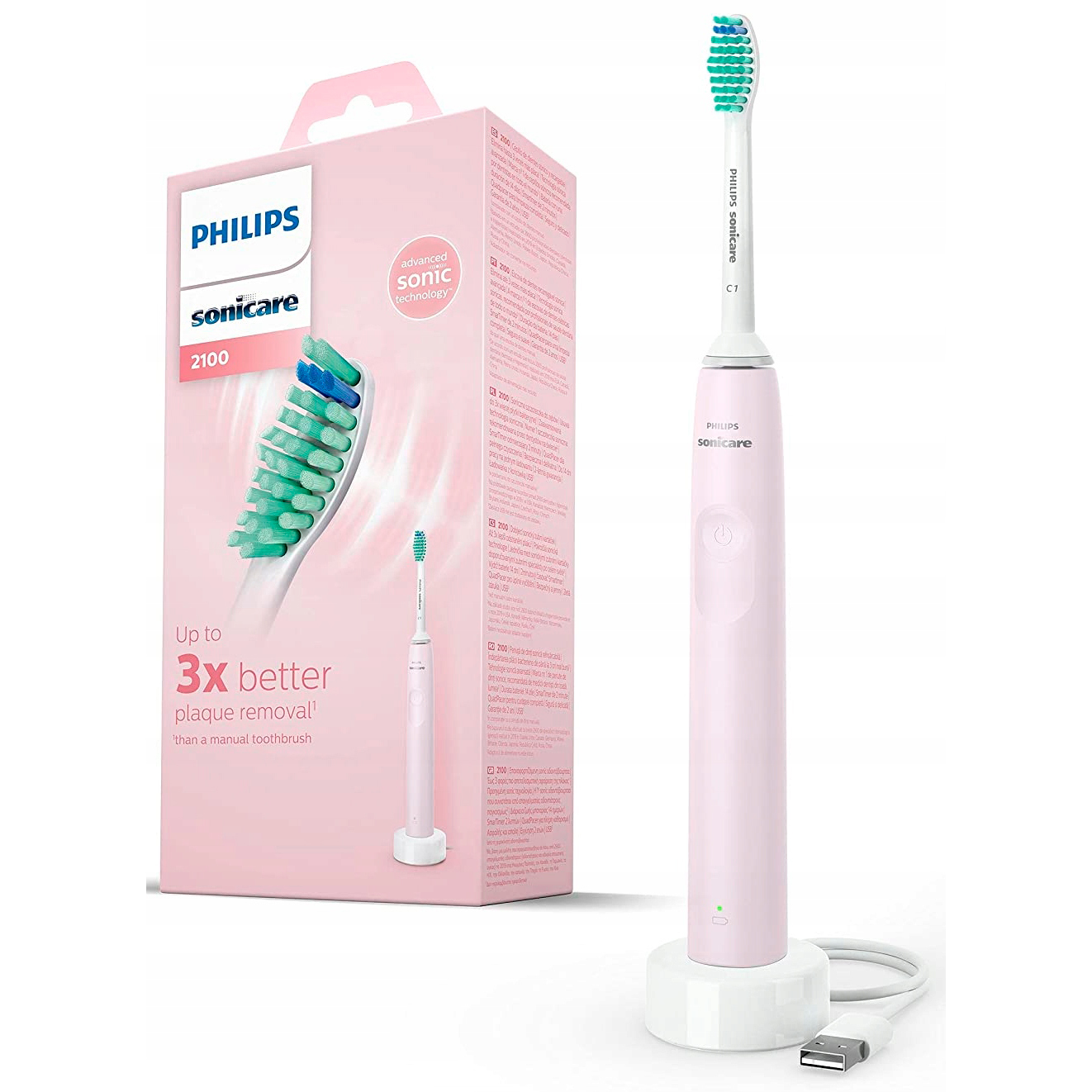 Philips El-tandbørste Sonicare PINK 2100 - Philips Sonicare Eltandbørster