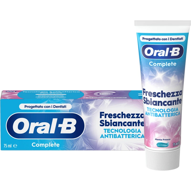 Oral-B Complete Whitening Freshness Tandpasta Frisk Mint & Whitening (75 ml.) - Oral-B Tandpasta