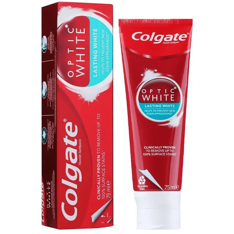 Colgate Optic White Lasting White Whitening Tandpasta (75 ml.) - Colgate tandpasta