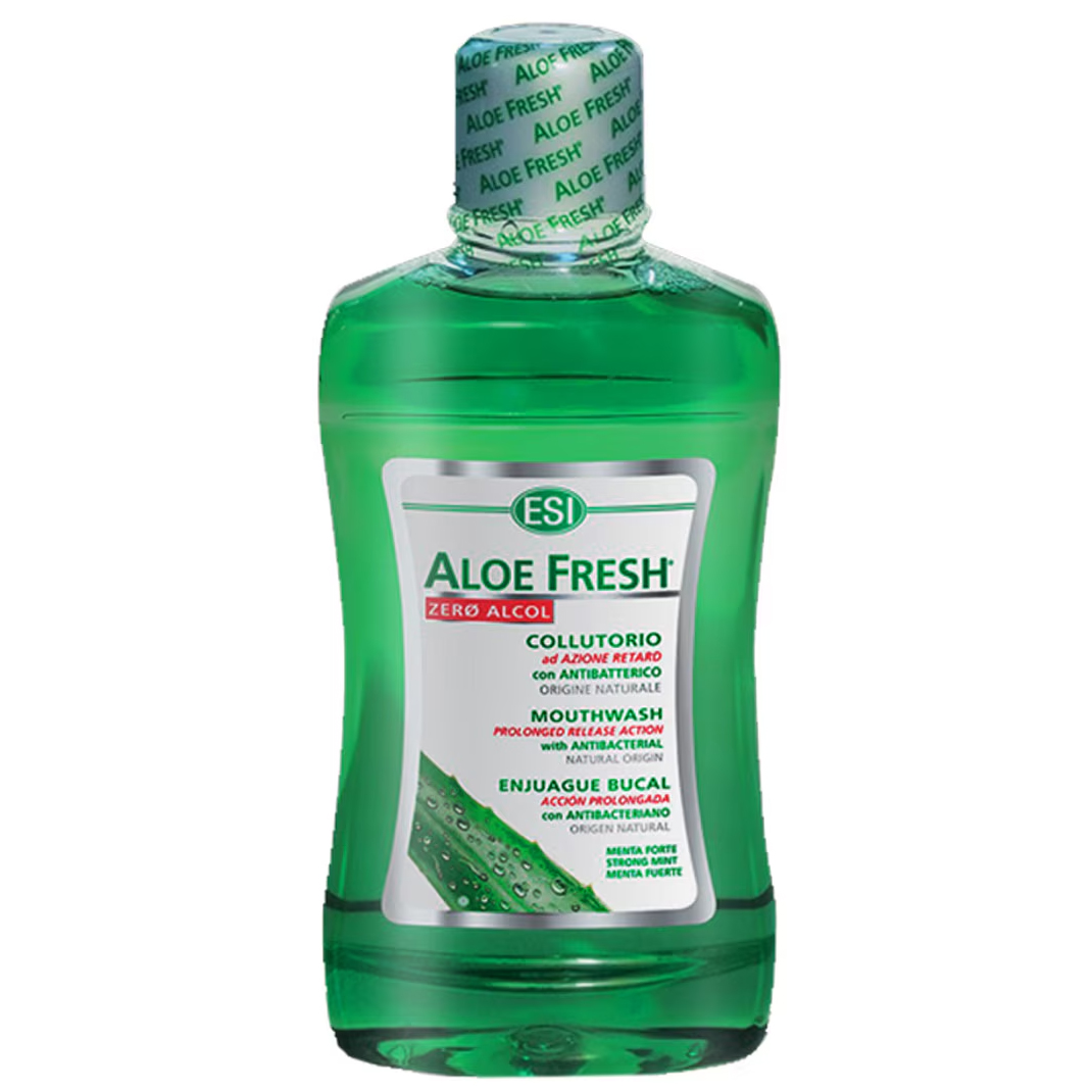 Naturlig Aloe Vera Mundskyl ESI Xylitol Aloe Fresh Zero Alcohol (500 ml.) - ESI Aloe Fresh