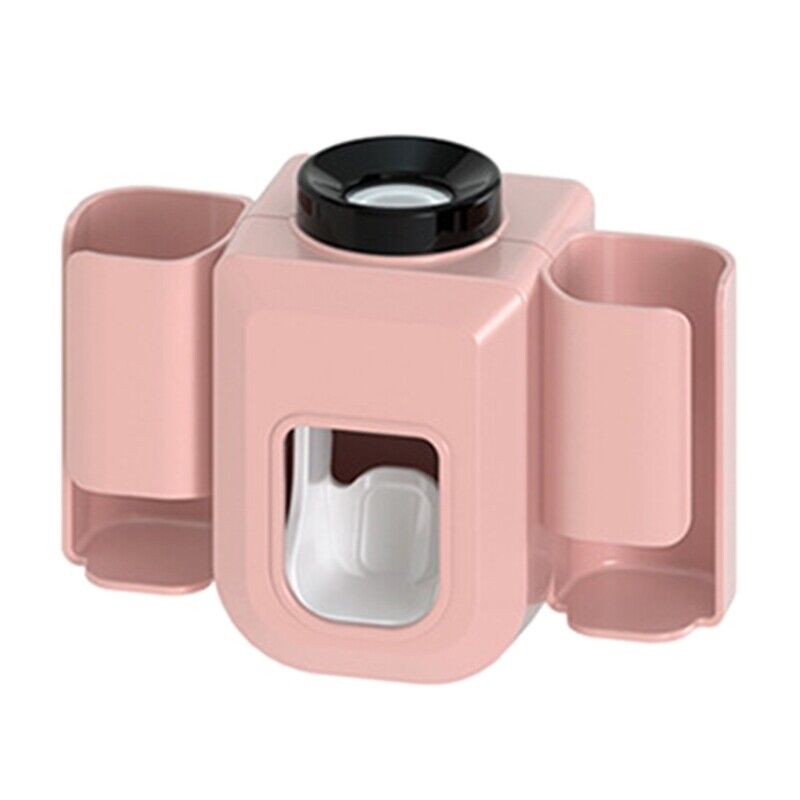 Holder El-tandbørster + Tandpasta Dispenser PINK