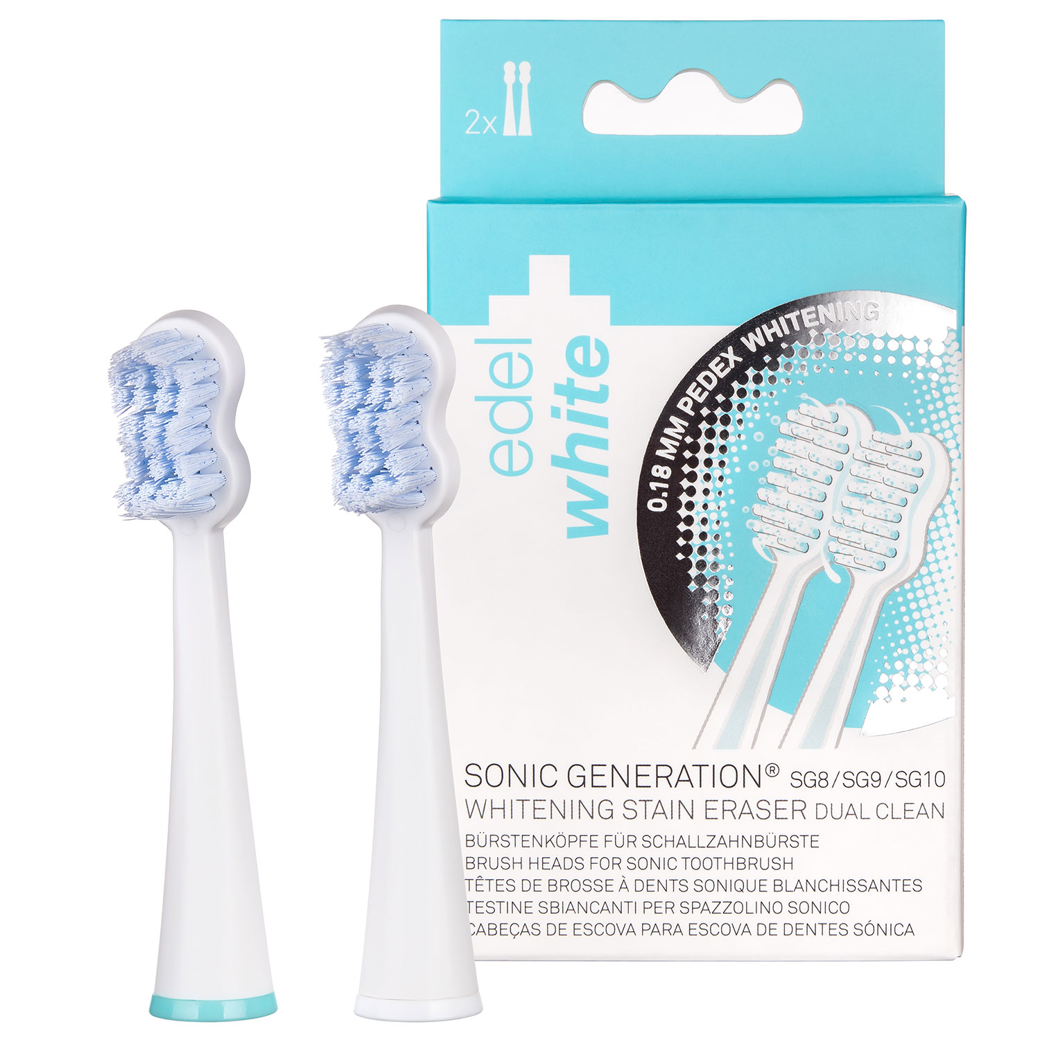 Børstehoveder Whitening Dual Clean Til Edel+White El-tandbørste