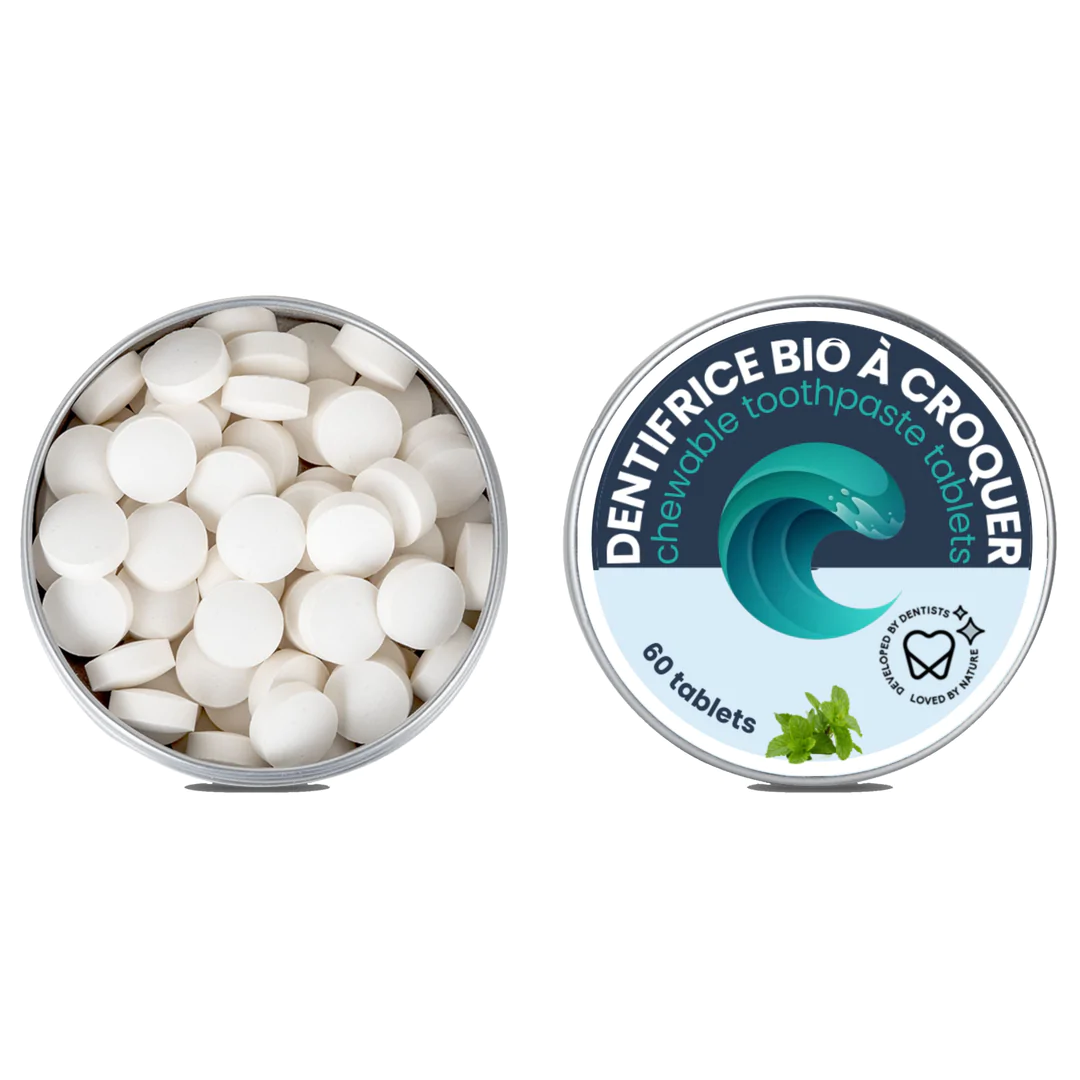 Naturlige Tandpasta Tabletter OCEANSRESPECT Mint 60 stk. - Naturlig / Økologisk Tandpasta