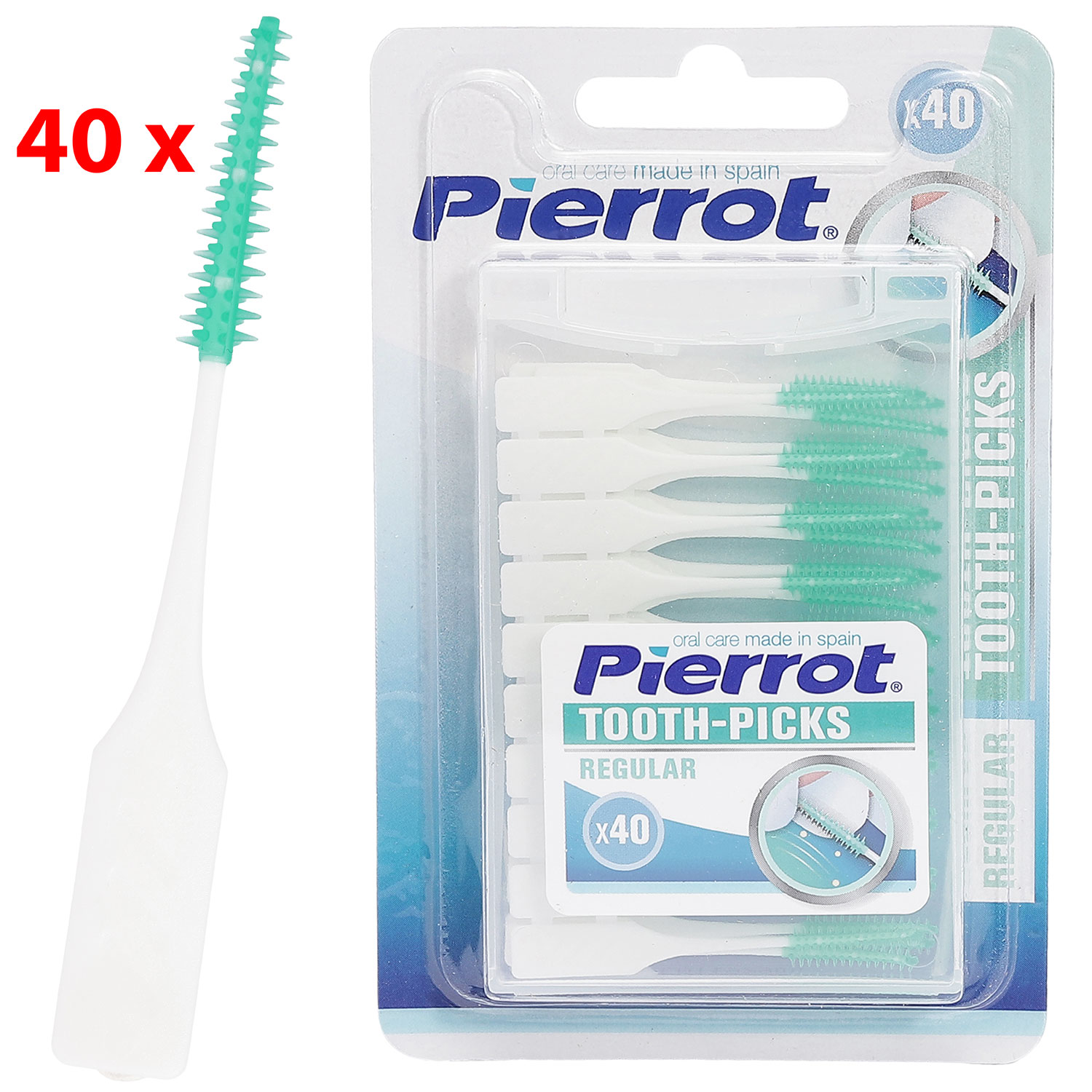 Soft Sticks 40 stk. Pierrot Tooth-Picks Regular