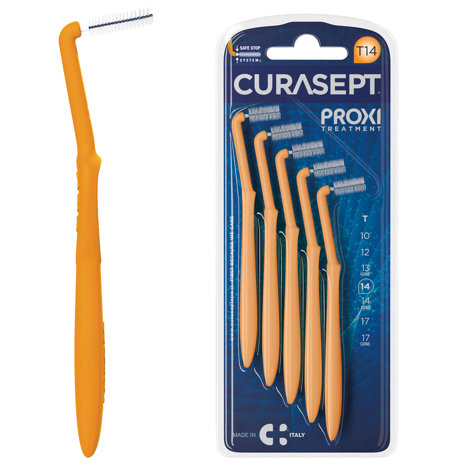 Curasept Mellemrumsbørster Proxi Angle Treatment 1.4 mm ISO 4