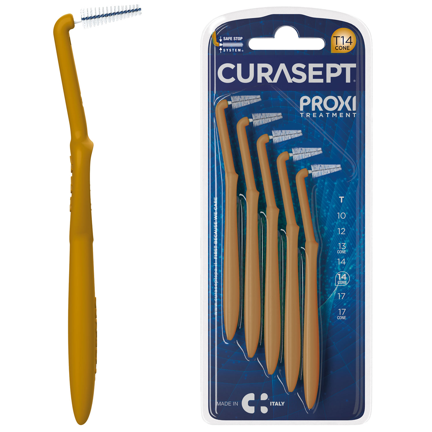 Curasept Zwischenraumbürsten Proxi Angle KONISK Treatment 1,4 mm ISO 4