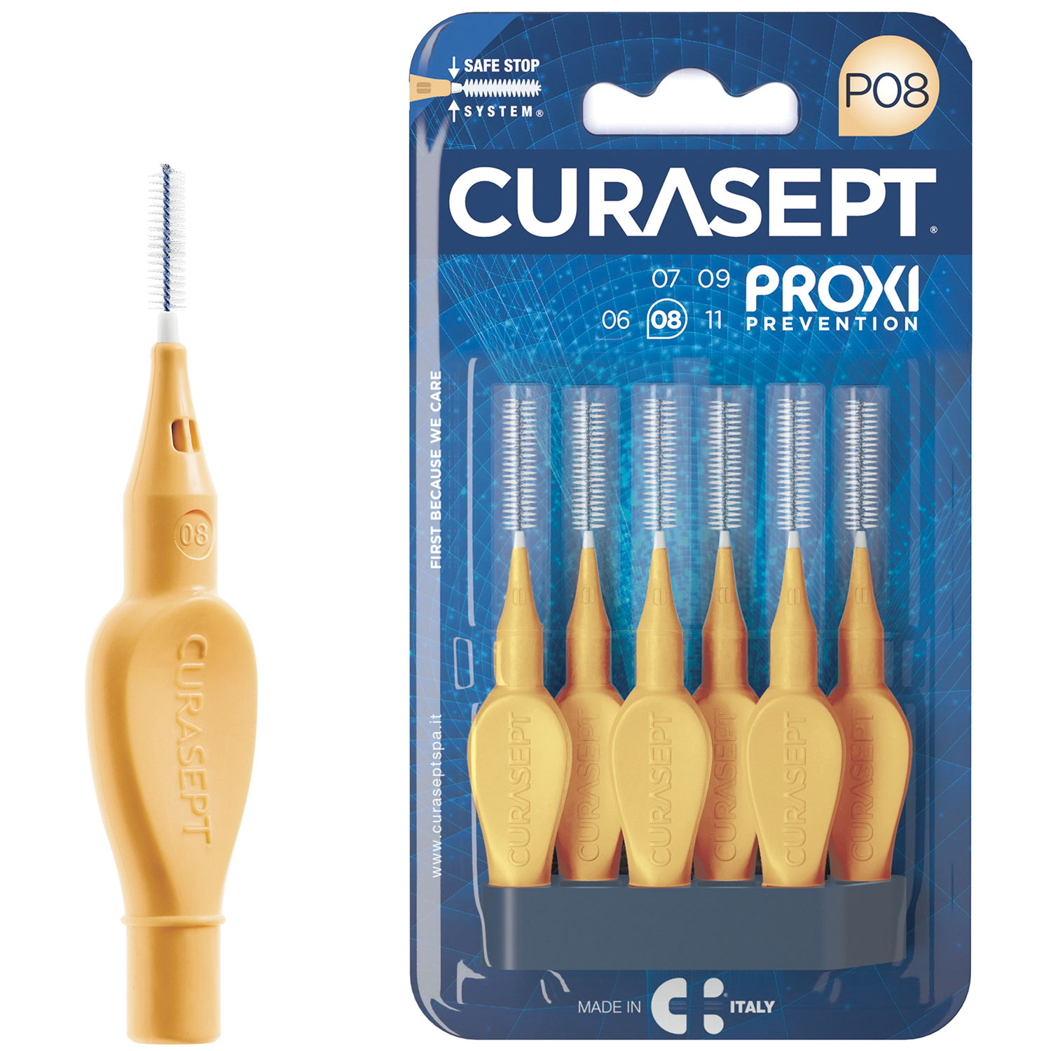 Curasept Zwischenraumbürsten Proxi Prevention 0,8 mm ISO 1