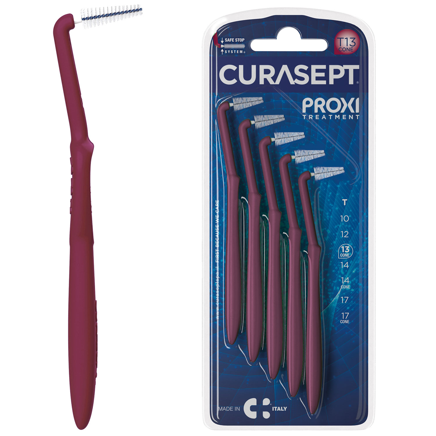Curasept Zwischenraumbürsten Proxi Winkel Konische Behandlung 1,3 mm ISO 4