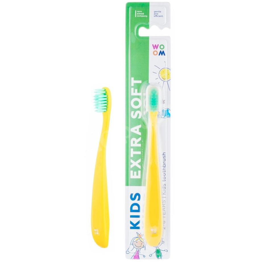 Kinderzahnbürste Woom Kids Extra Soft 2-6 Jahre GELB
