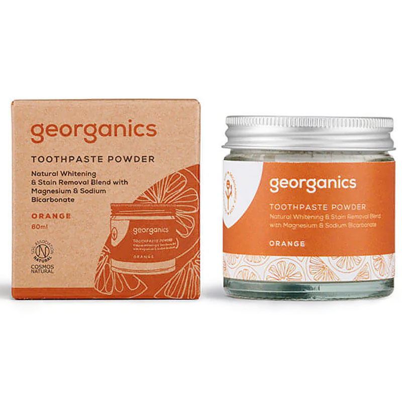 Natürliches Zahnpastapulver Georganics Orange 60 ml