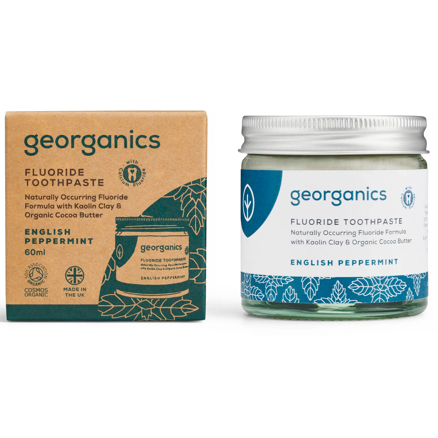 Økologisk Tandpasta Georganics Peppermint Fluorid 60 ml