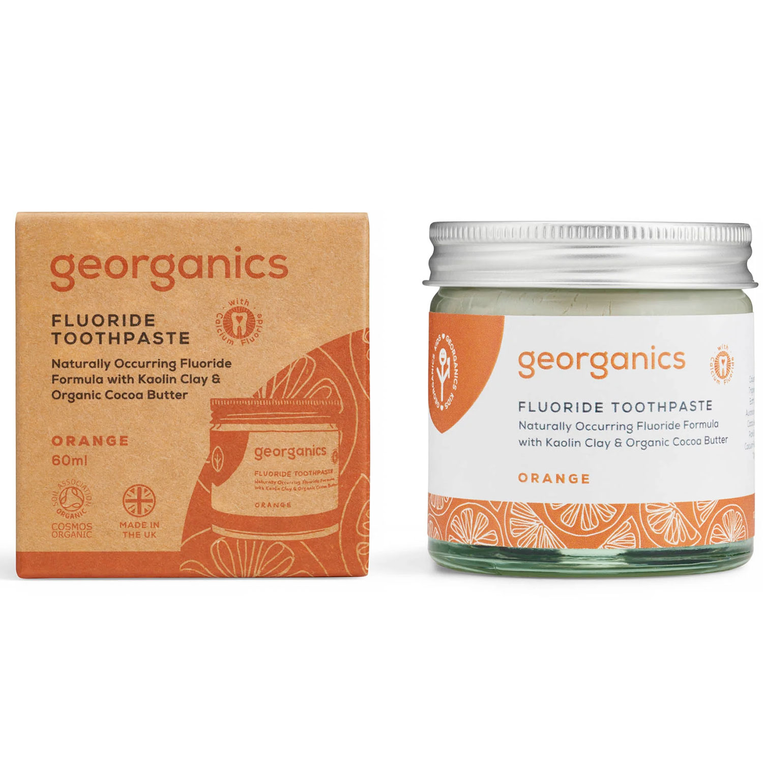 Økologisk Tandpasta Georganics Orange Fluorid 60 ml