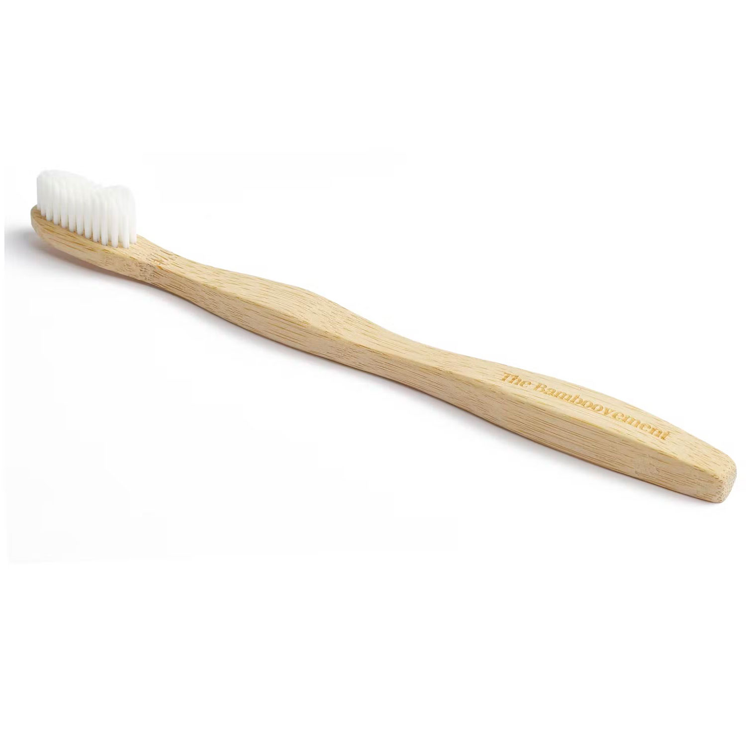 Bambus-Kinderzahnbürste Medium The Bamboovement WEISS