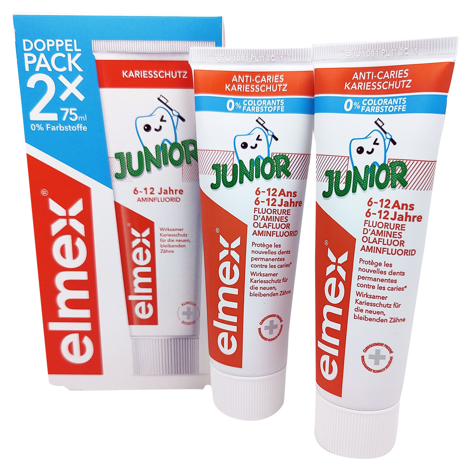Kinderzahnpasta 2 x 75 ml. Elmex Junior Ab 6 Jahren