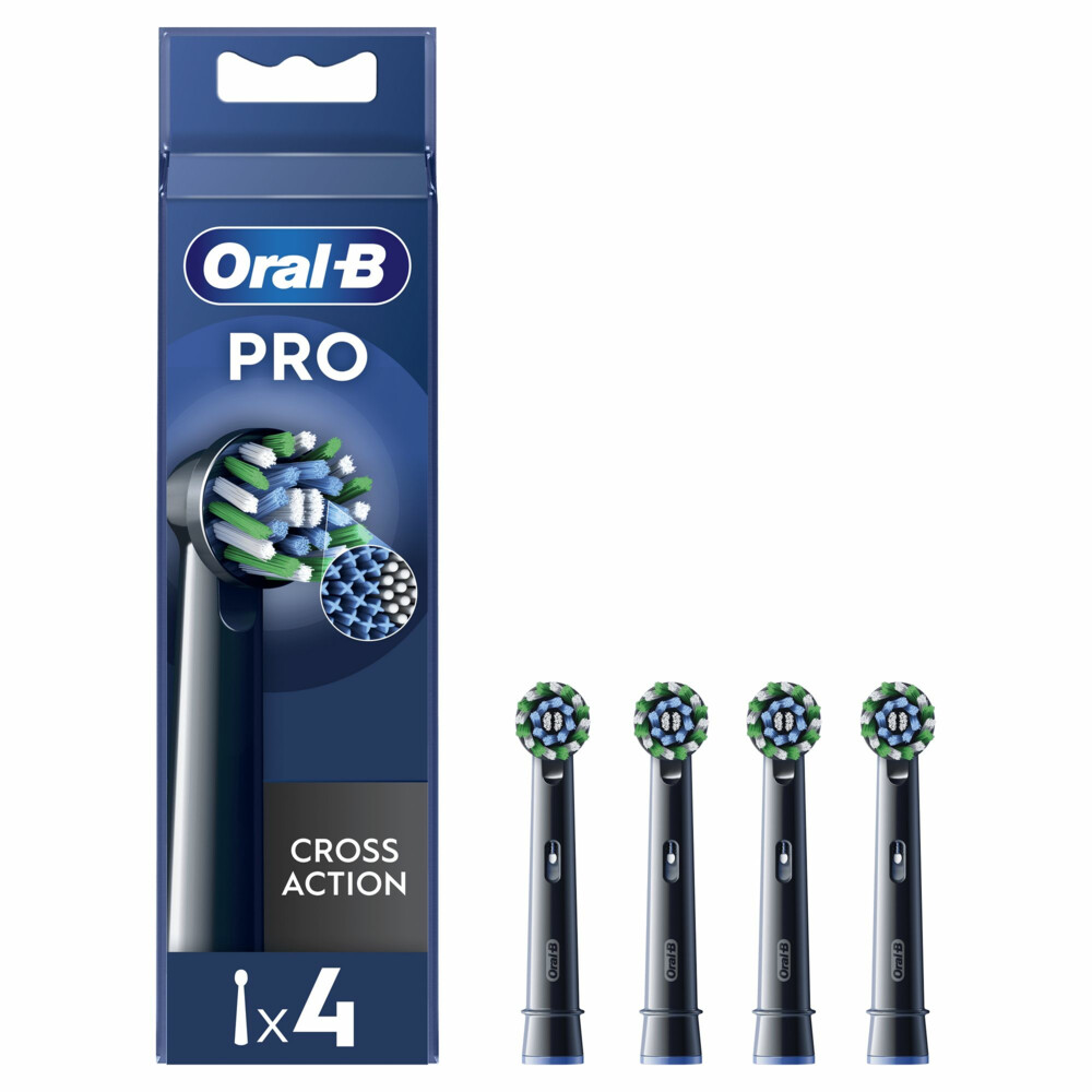 Oral-B 4 Stk. Black PRO CrossAction Zahnbürstenköpfe