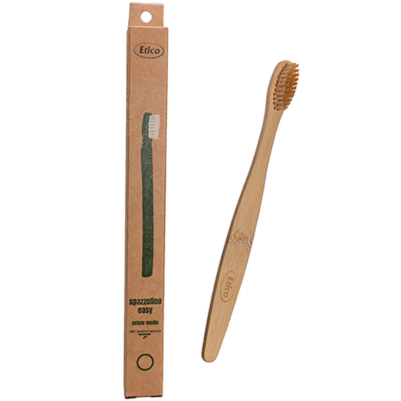 Bambuszahnbürste Etico Adult Easy PINK BÜRSTENHAAR