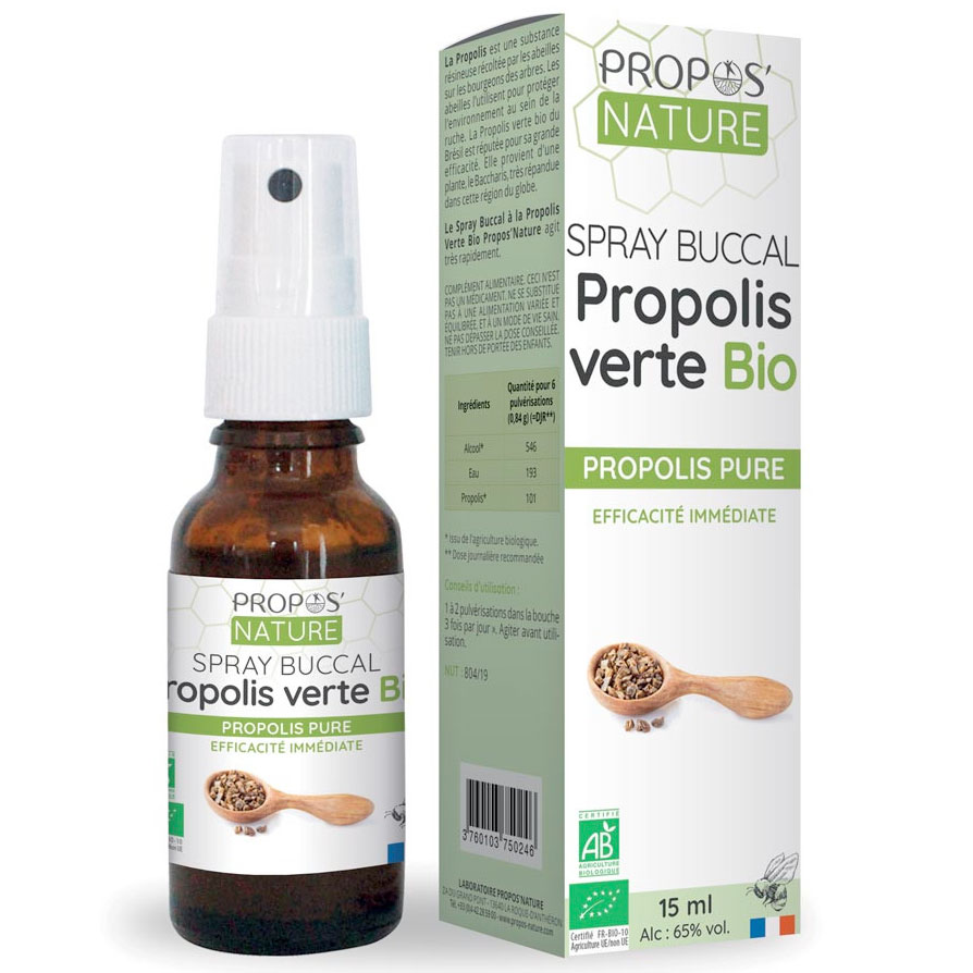 Bio-Halsspray Propos Green Propolis 15 ml