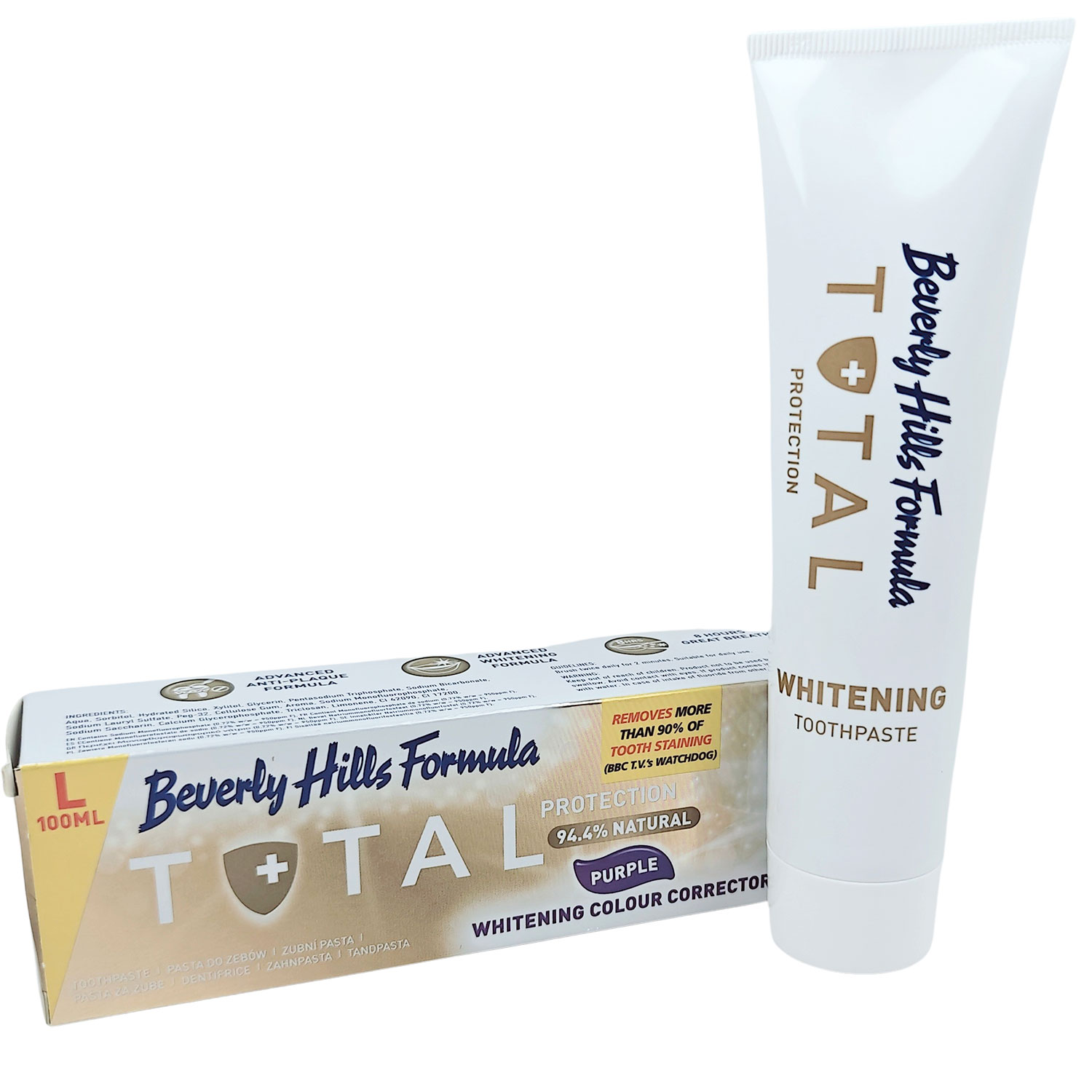 Zahnaufhellende Zahnpasta BEVERLY HILLS FORMULA Total Protection 100 ml.