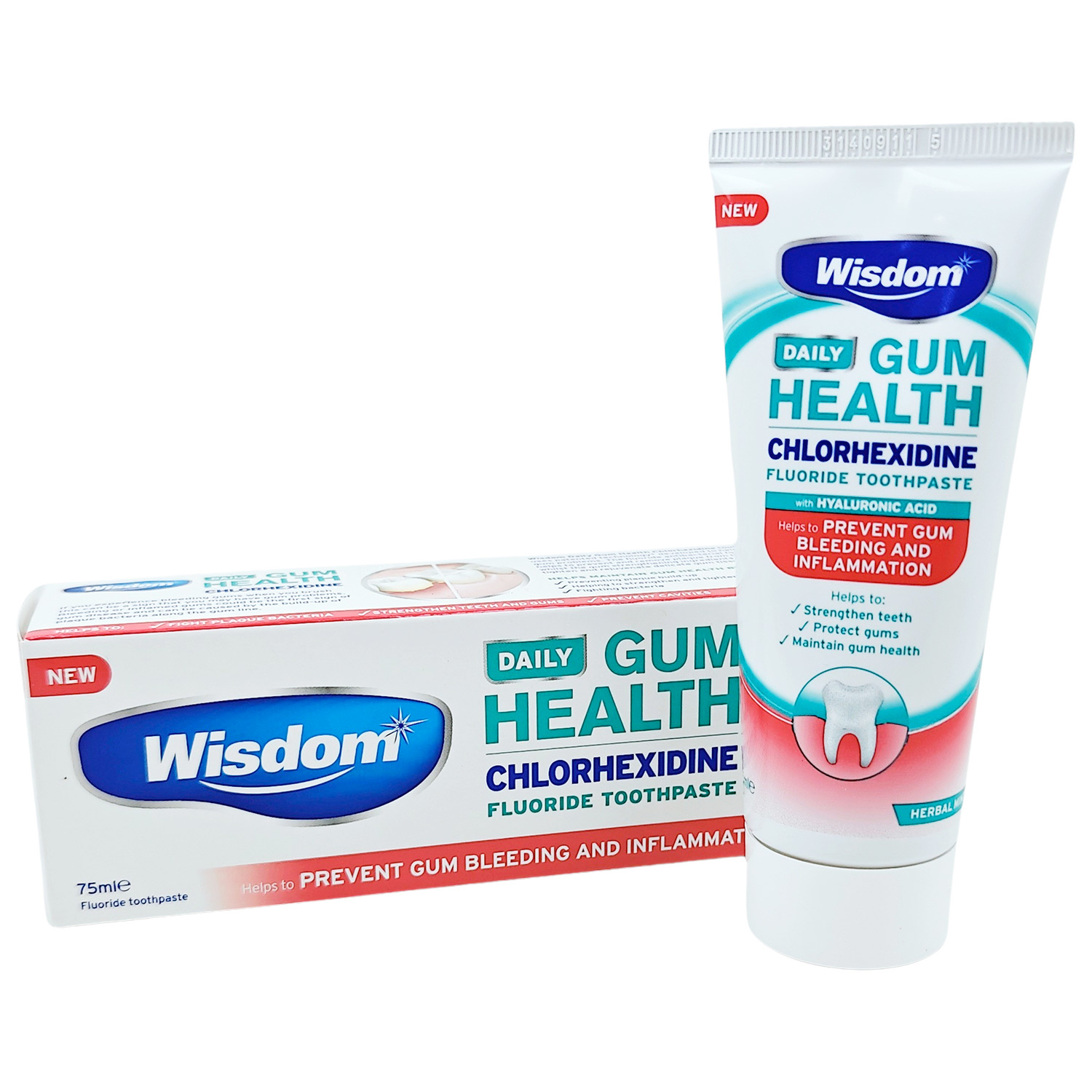Chlorhexedin Health Zahnpasta WISDOM Zahnpasta Tägliche Gum 100 ml