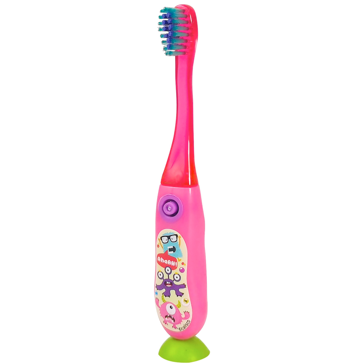 Flash Kinderzahnbürste MONSTERS 60 Sekundentimer PINK