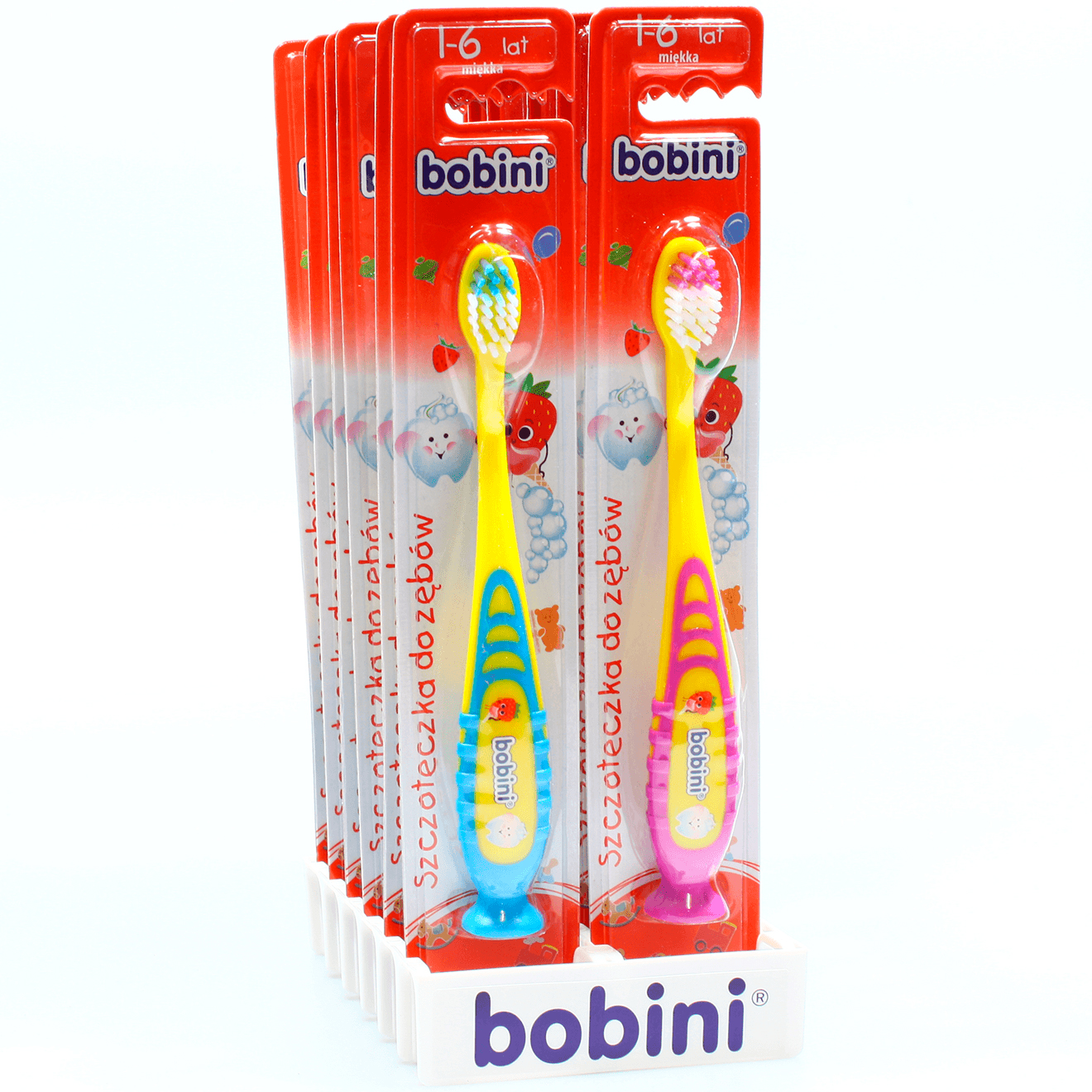 Kinderzahnbürste BOBINI 1-6 Jahre JUNGE