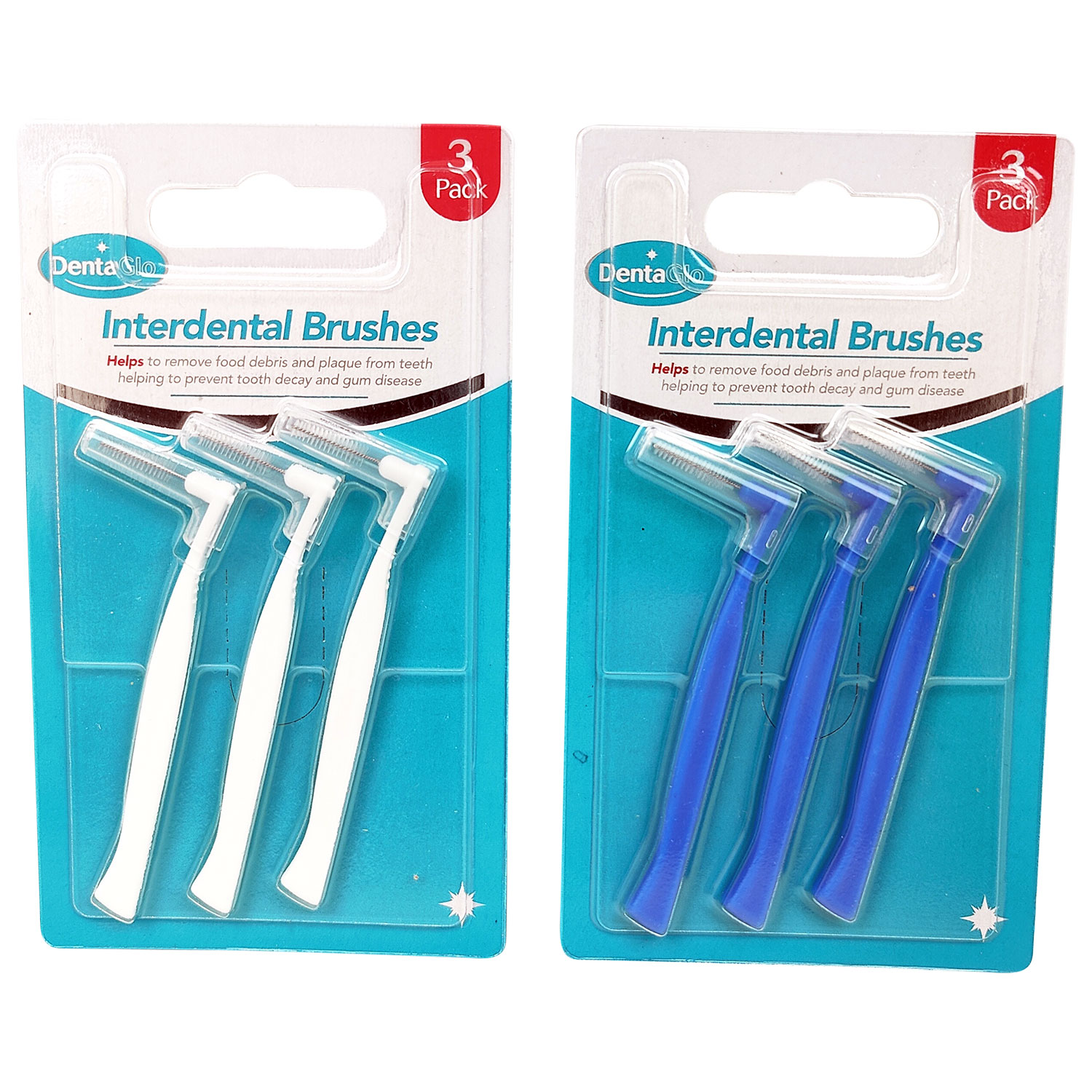 Spaltbürsten 3er-Pack. DentaGlo Interdental Brush