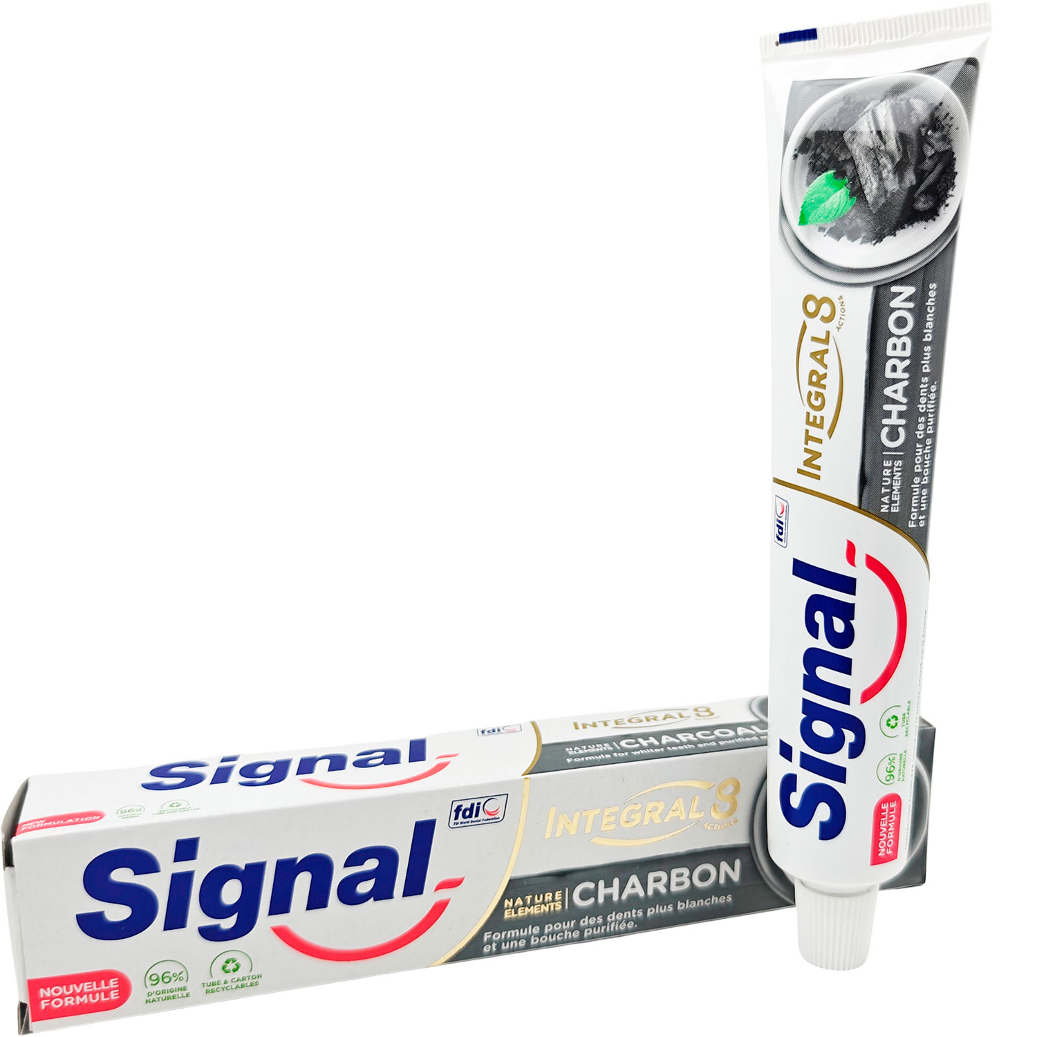 Whitening Tandpasta SIGNAL Integral 8 Actions Activated Charcoal 75 ml