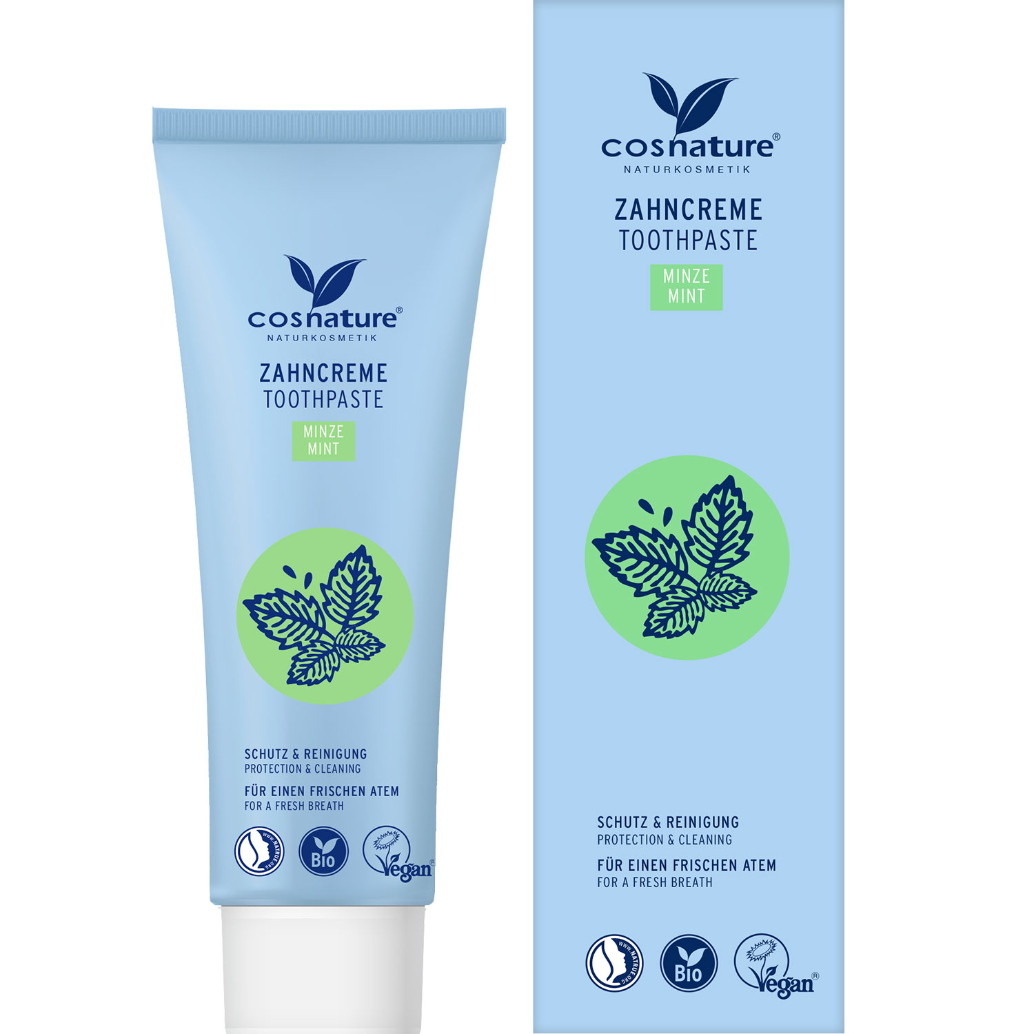Økologisk Fluor Tandpasta COSNATURE Mint 75 ml