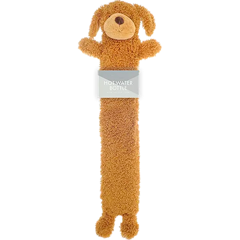 Lang Wärmflasche Sherpa Character Long Hot Water Bottle 1.5L BRAUN