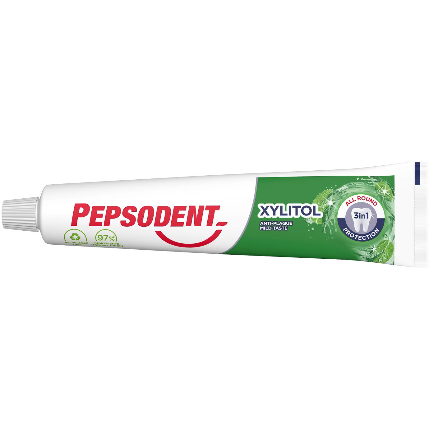 Xylitol Zahnpasta PEPSODENT 3in1 Allround Protection 50 ml.