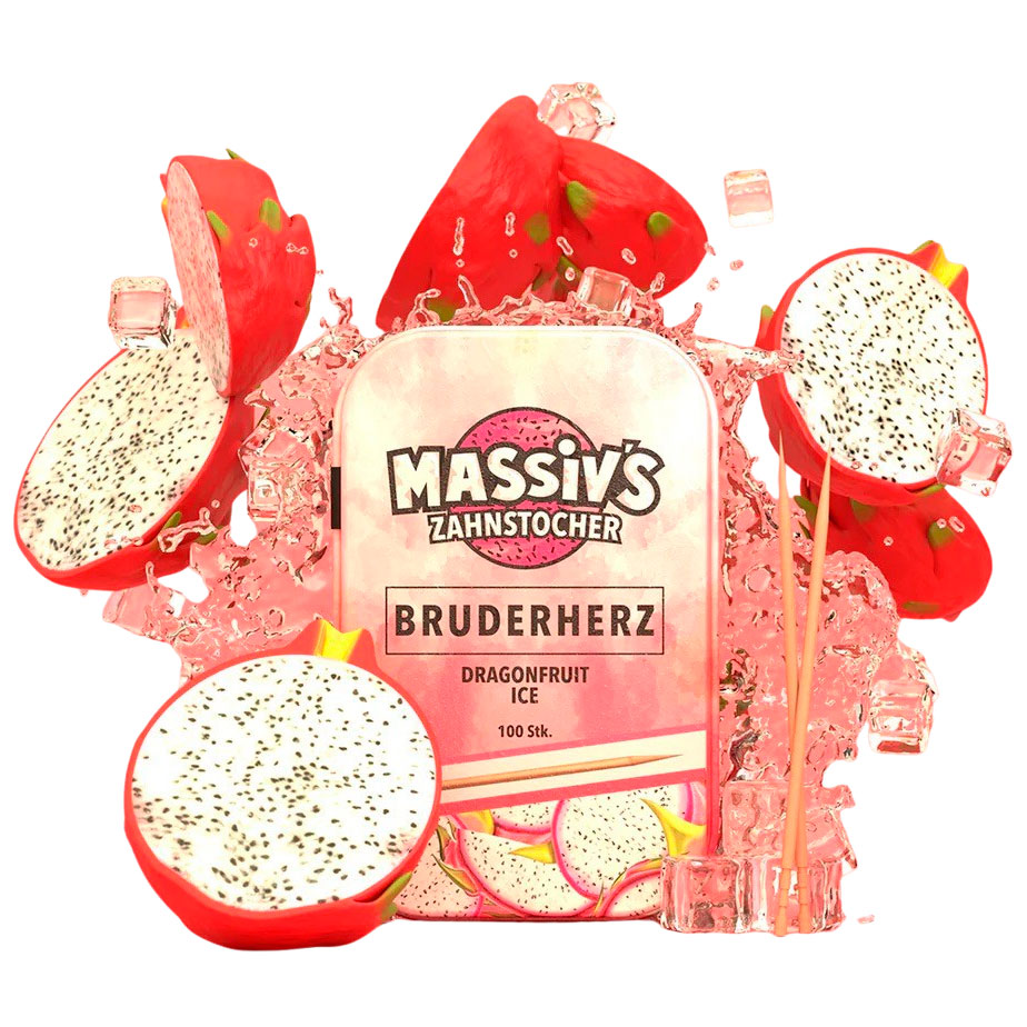 Tandstikker Med Smag WUNDER Massiv ́s Dragonfruit Ice 100 stk.