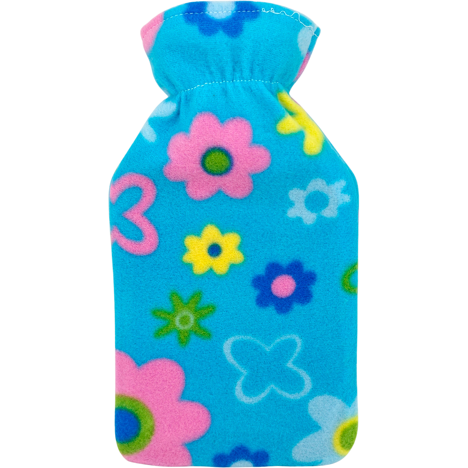Wärmflasche für Kinder WUNDmed Wärmflasche mit Weichem Bezug 1 ltr. HELLBLAU