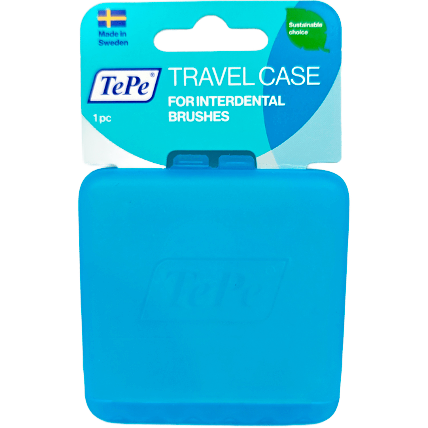 Aufbewahrungsbox für TEPE Original Interdentalbürsten Reiseetui für 6 Stk. BLAU