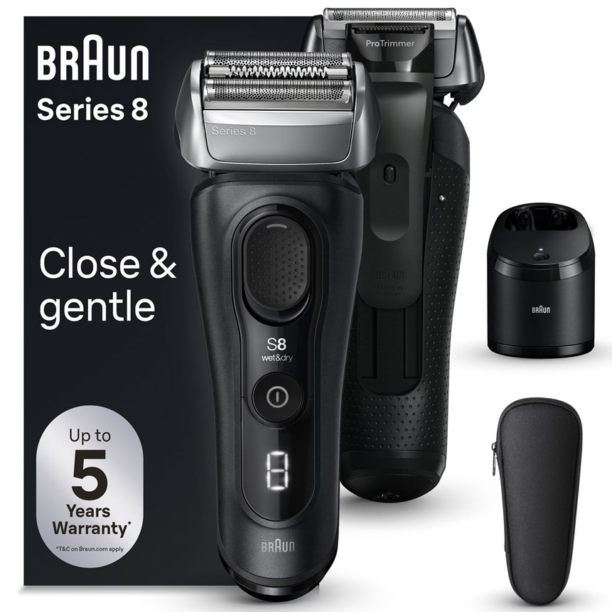 Braun Series 8 elektrisk shaver Smart Precision & Power (8560cc med SmartCare Center)