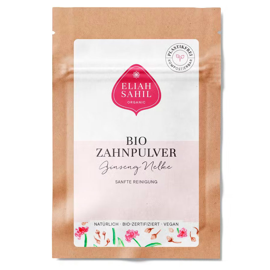 Økologisk Tandpasta Pulver Eliah Sahil Ginseng Clove
