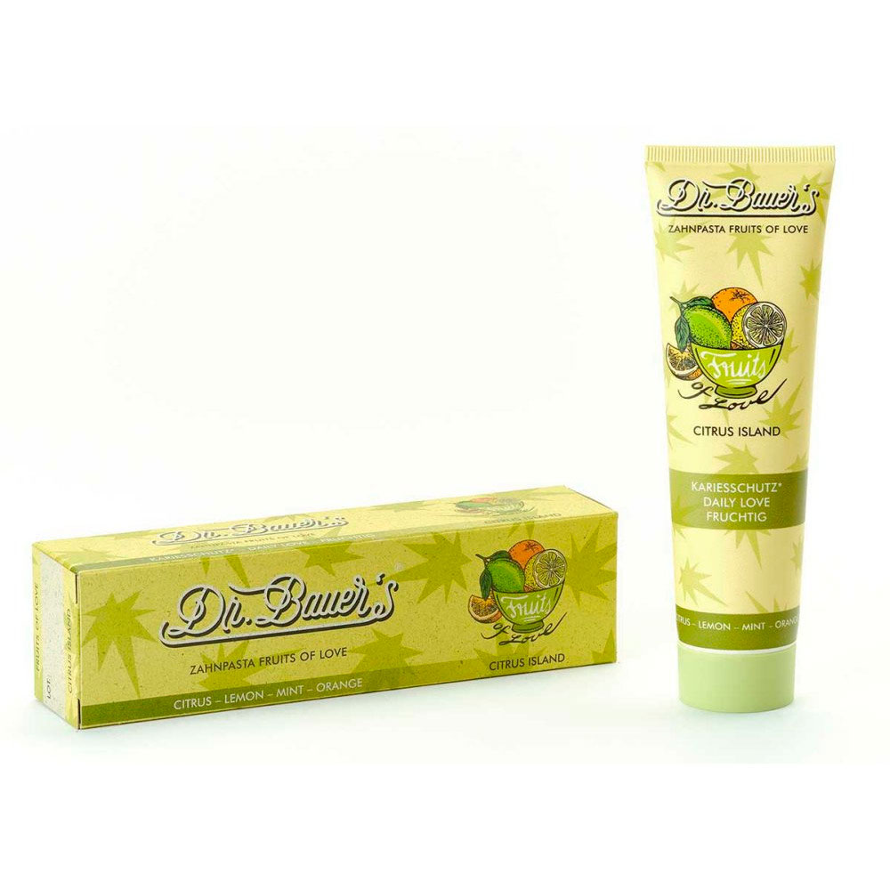 Dr. Bauer's Zahnpasta Fruits of Love CITRUS Island