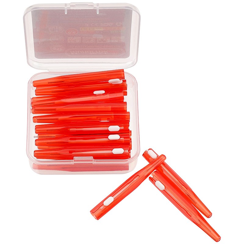 Spaltbürsten 20 Stk. MundFrisk 0,6 mm ROT