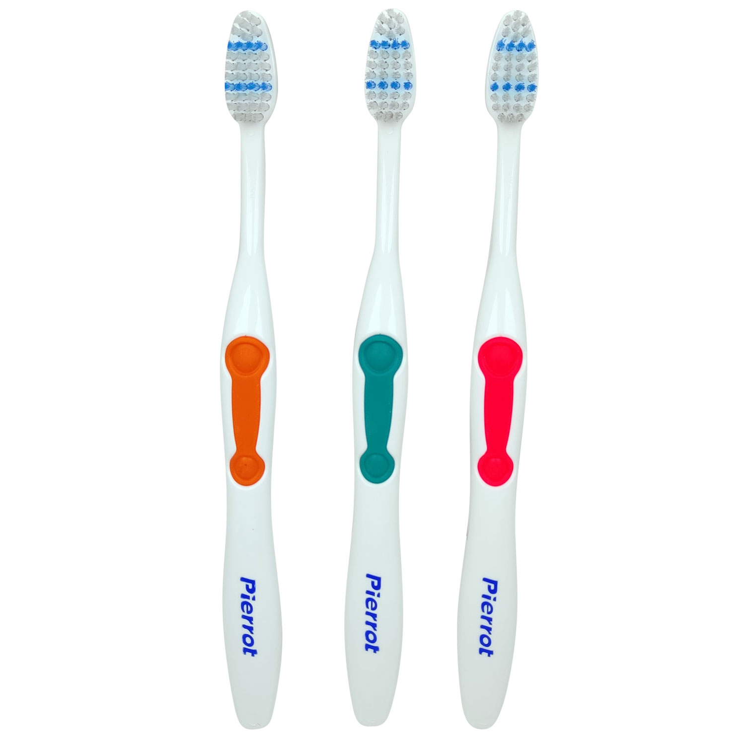 3 Stk. Pierrot Colors Medium Zahnbürsten