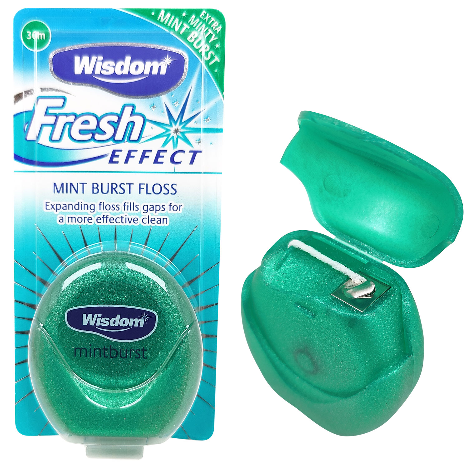 Zahnseide ohne PFAS WISDOM Expanding Fresh Effect 30 mtr