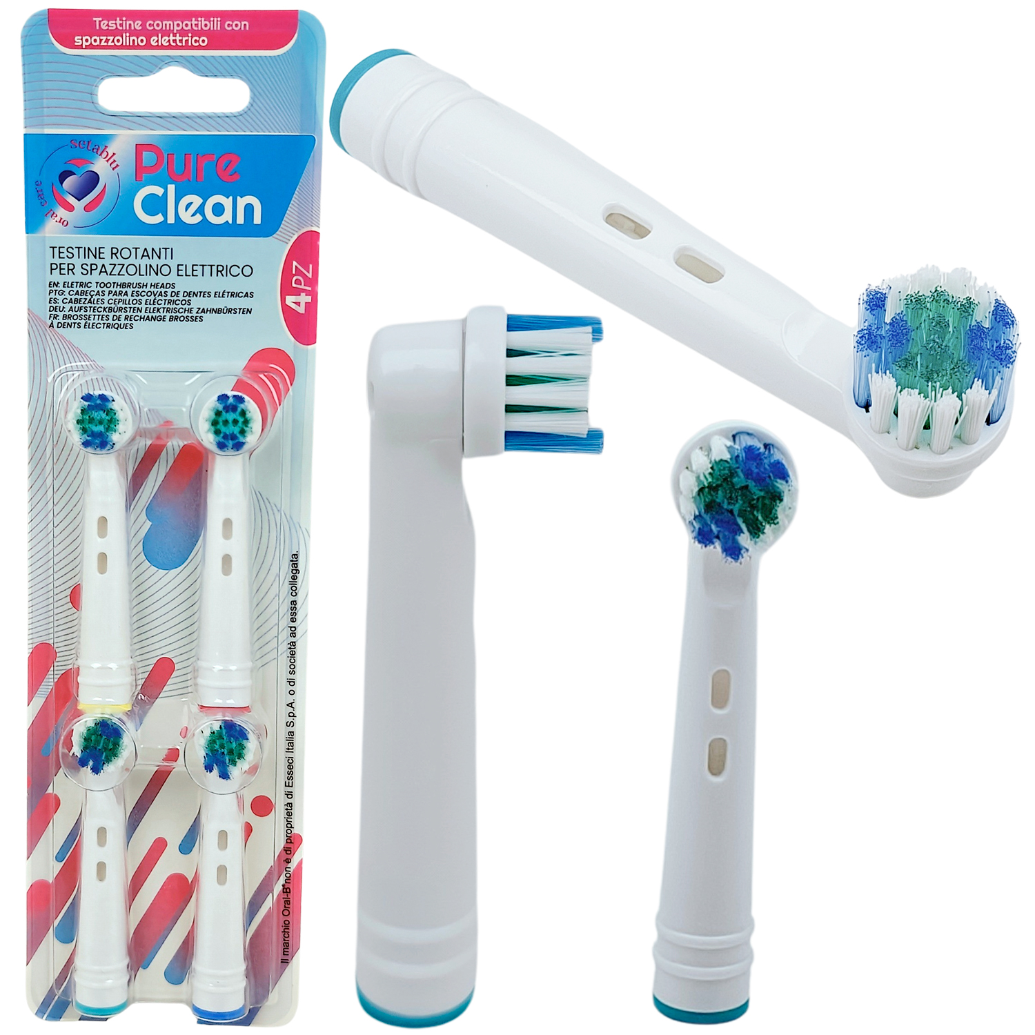 Bürstenköpfe für Oral-B Setablu Pure Clean 4 Stk.