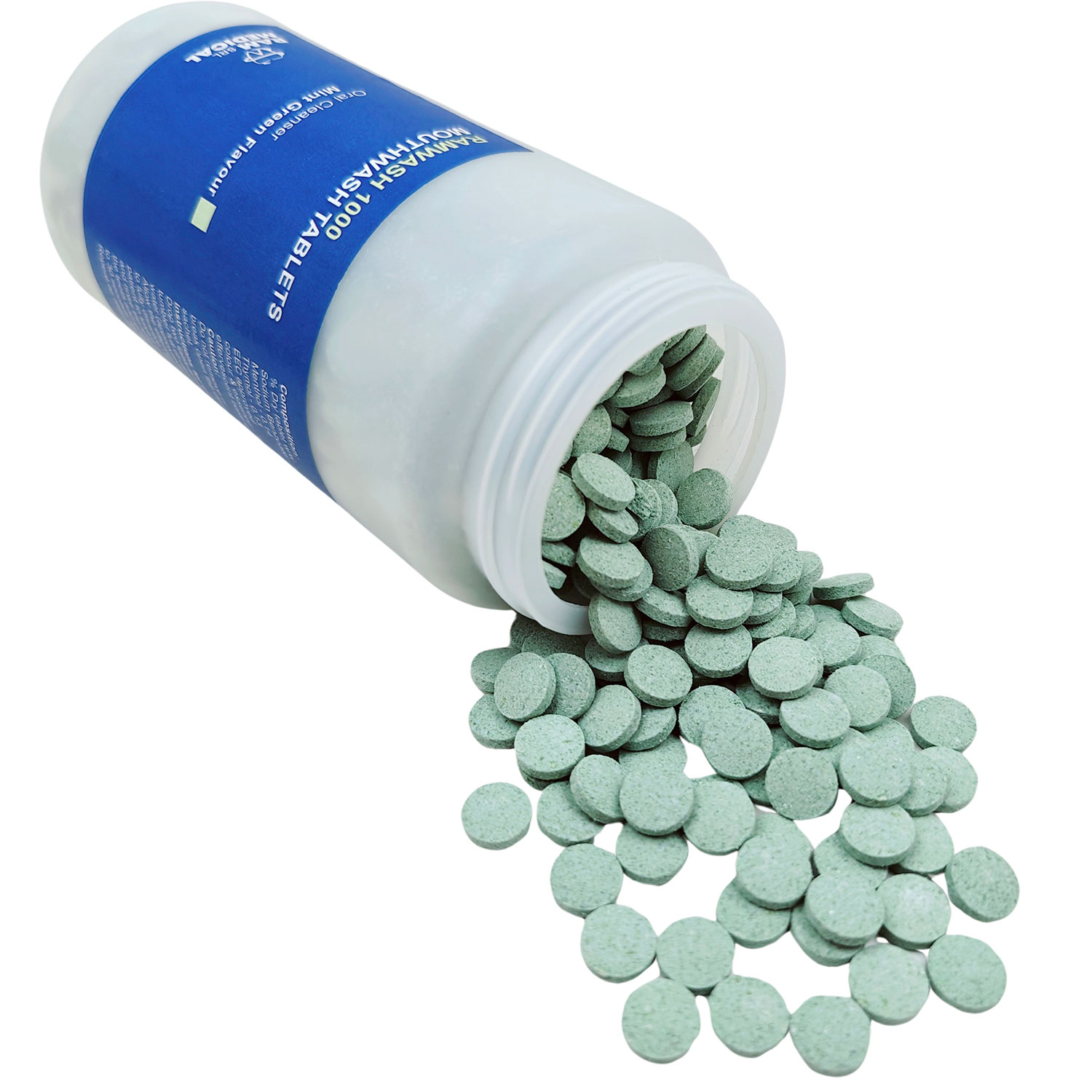 Mundspültabletten 1000 Stk. Ram Medical Ramwash Mint